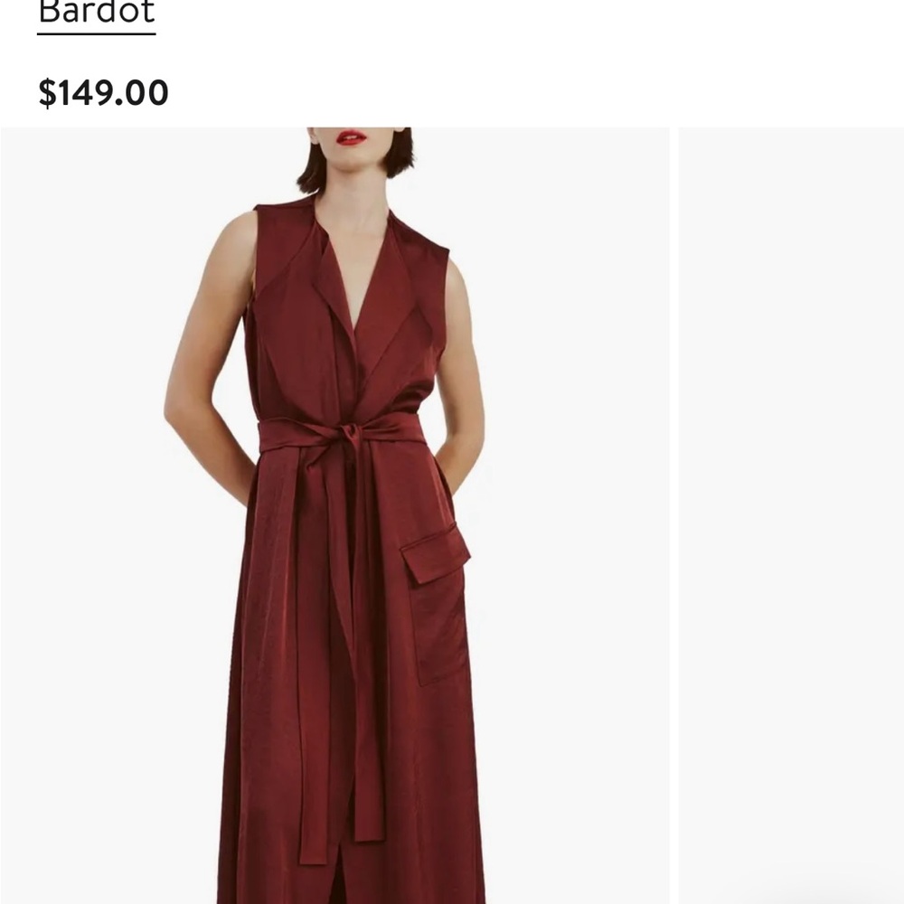 Bardot Deep Red Maxi Dress